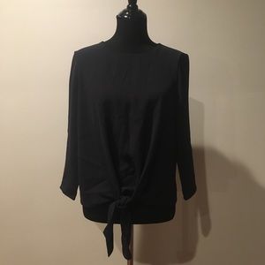 Ann Taylor navy blue top with 3/4 sleeves